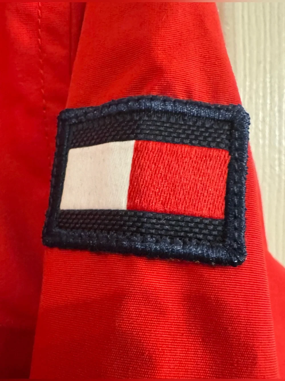 NEW Tommy Hilfiger Full-Zip Hooded Windbreaker, Color: Red, Size Boys XL 18-20